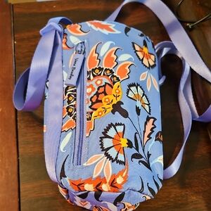 Vera Bradley Perrywinkle and Orange Floral Water Water Holder